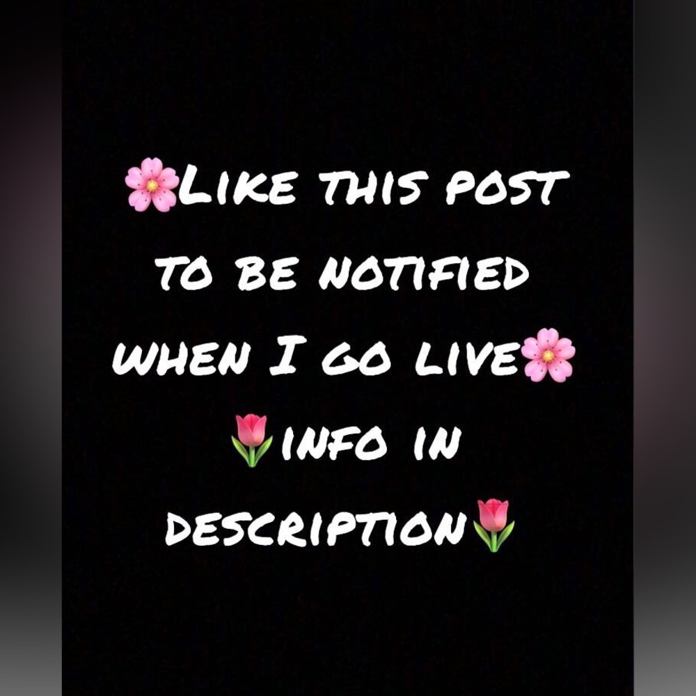 Like This Post To Be Notified When I Have A Live Show!
